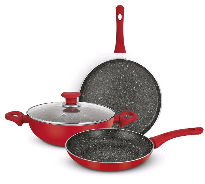 Bergner Bellini+ Pressed Aluminium Non-Stick Kadhai